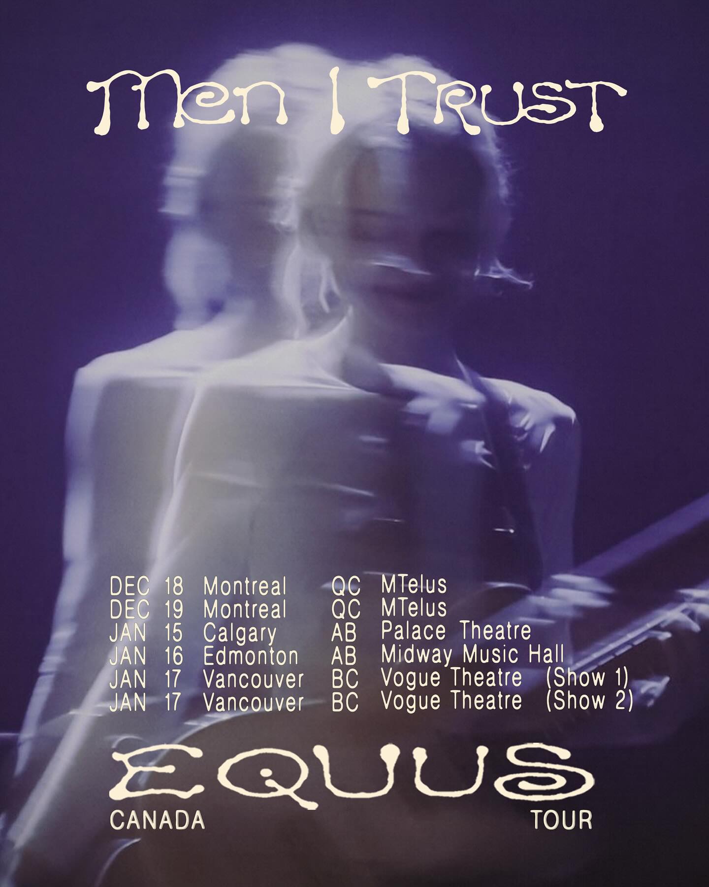 Men I Trust Equus Tour Poster 2025-2026